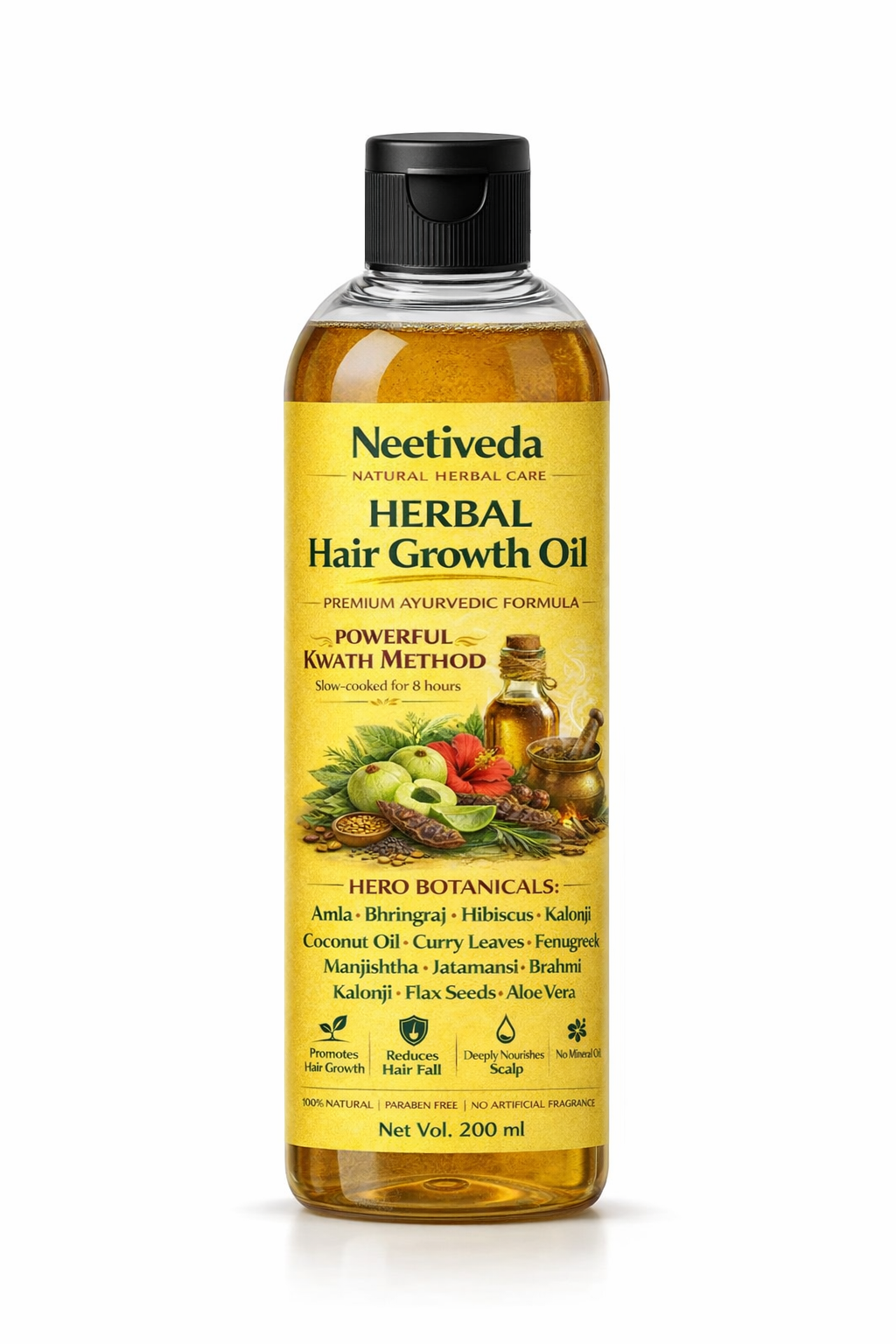 NeetiVeda Herbal Hair Growth Oil